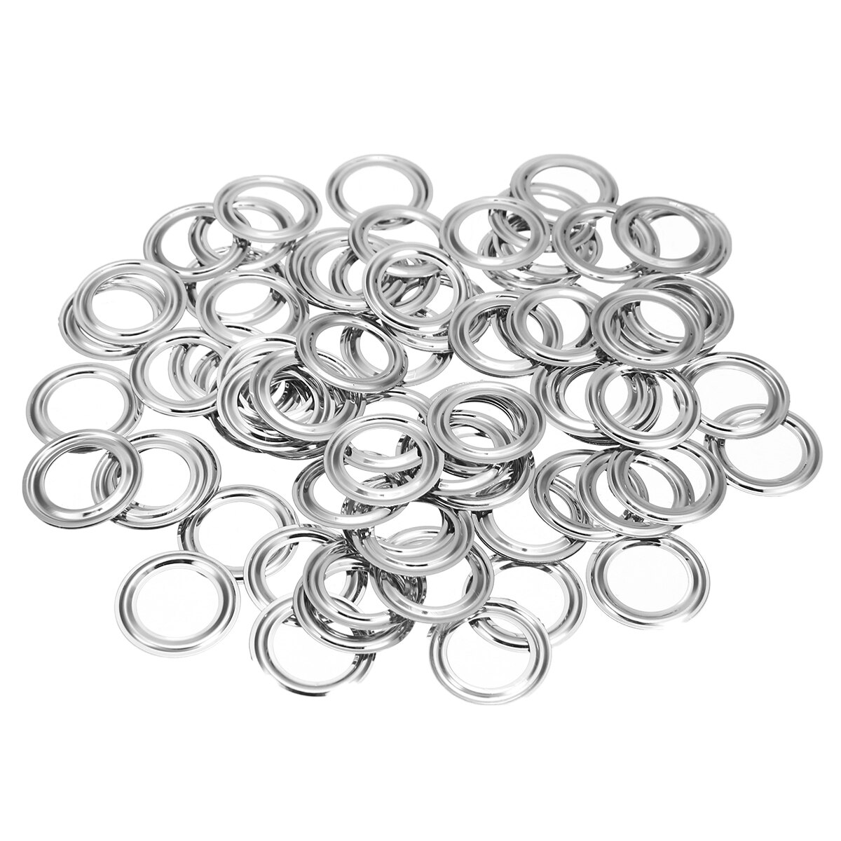 Conjunto de ojales de Metal 100 Uds. 10mm juego de anillos de ojales de Metal con varillas perforadoras de montaje para manualidades de cuero ropa suministros de costura