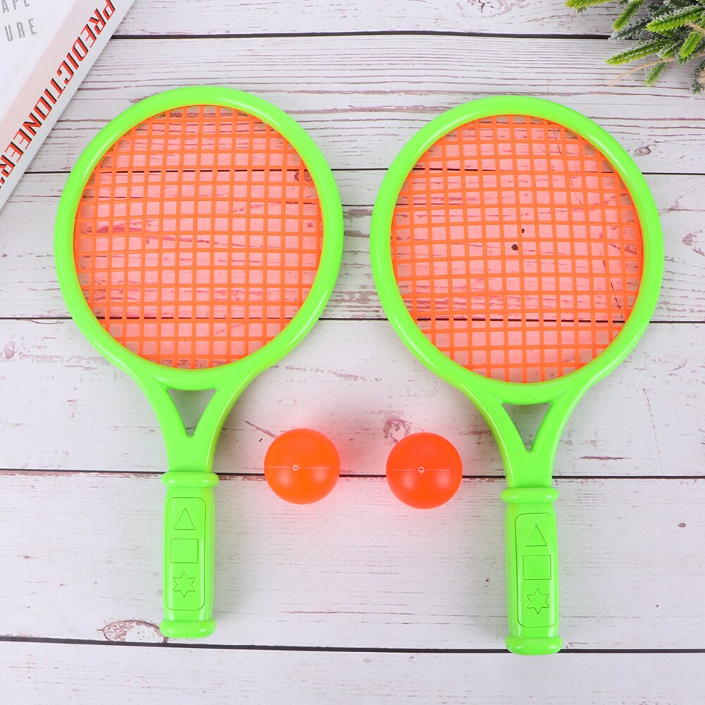 1 paar Kinder Tennis Schläger Tragbare Sport Leichtbau Schläger Sets Badminton Schläger für Kleinkinder Schüler Kinder