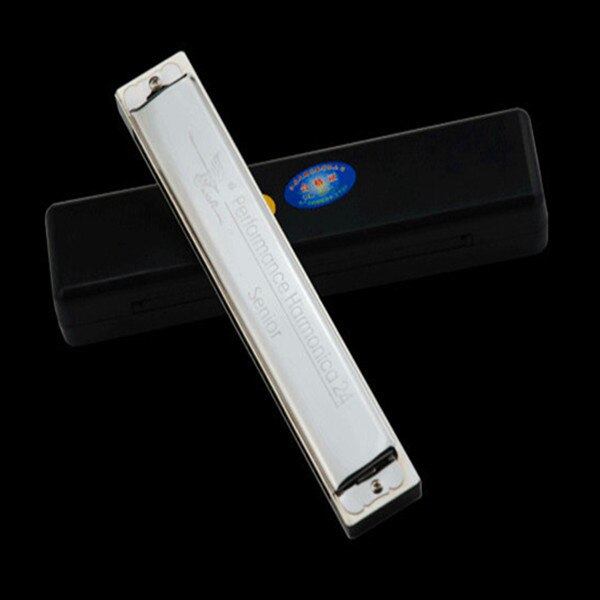 Swan – Harmonica trémolo , 24 trous, argent, C, D, E, F, G, A, B, Instrument de musique, harpe