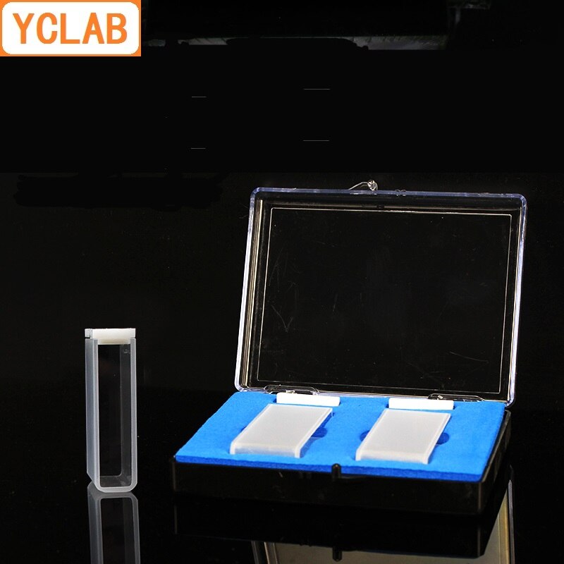 Yclab 30mm kuvette 751 kvartscellekolorimeter 10.5ml laboratorie kemiudstyr