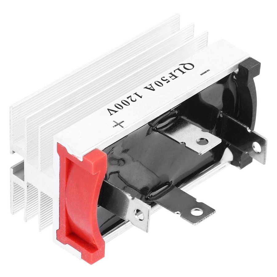 4Pcs Qlf 50A 1200V Single Phase Diode Bridge Rectifier Module Metal Case