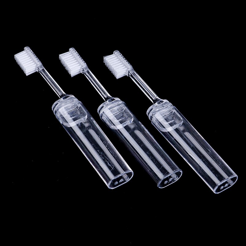 Clear Folding Travel Toothbrush Foldable Toothbrush For Outdoor Camping Business Trip