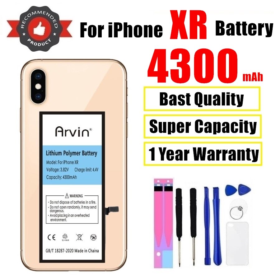 4250mAh Hohe Kapazität Ersatz Bateria Für iPhone X XS MAX XR Original Batterien Für Apfel iphone xs xr x xsmax batterie: Pro iPhone XR