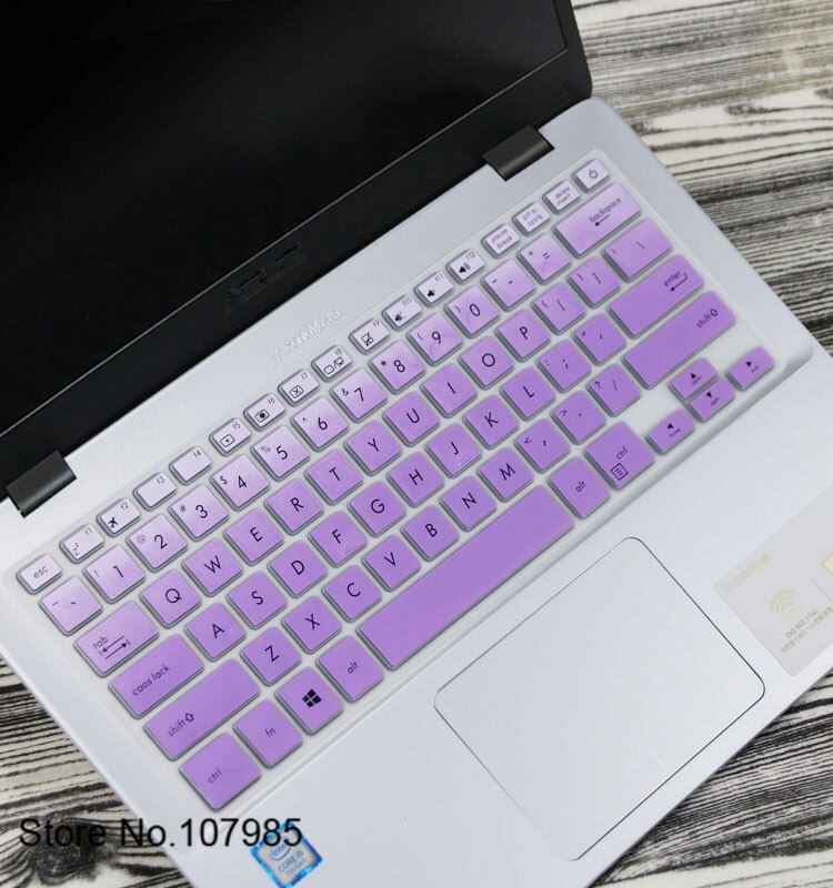 14 inch Laptop Keyboard Cover Protector For ASUS Vivobook S14 E406 E406MA E406M Q405Q 405UA Q405U X405U TP401 TP401MA S4000UA: Gradualpurple