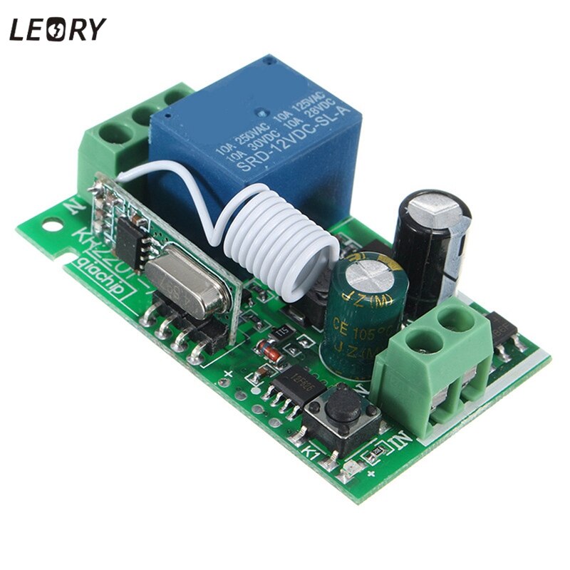 Smart Home DC 12V 220V 10A 1 Ch Draadloze RF Afstandsbediening Ontvanger Relais Schakelaar 315/433 MHz Kanaal heterodyne Beste Prijs