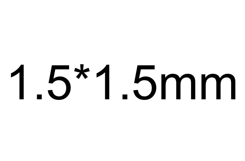 50pcs/lot 1.5*1.5mm~5*5mm Loose CZ Stone Square Cut 5A Grade White Cubic Zirconia Stone Synthetic Gems For Jewelry: 1.5x1.5mm