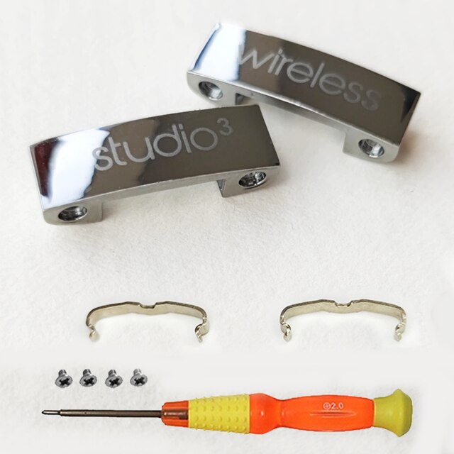 Compatible With Studio3 Hinge Parts Accessories For Beat Studio 3 3.0 Replacement Headphone Headband Connector Repair Kit: Silver