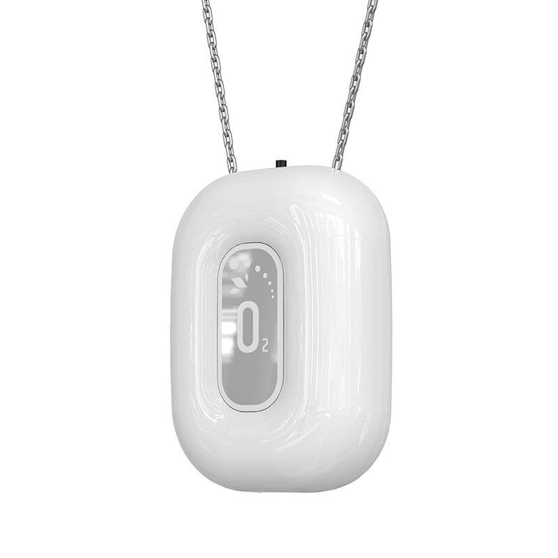 Cornmi Wearable Necklace Air Purifier Mini Portable Negative Ion Generator Low Noise Low Noise Adults Kids For Car Air Purifier: TH20796-WH-SJ01