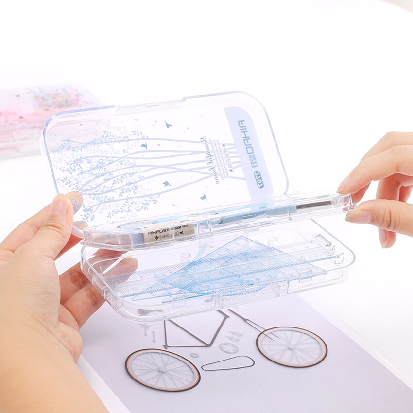 Cute Kawaii Aihao Geometric Brass Compass Math Set Drafting Tools School Supplies Stationery