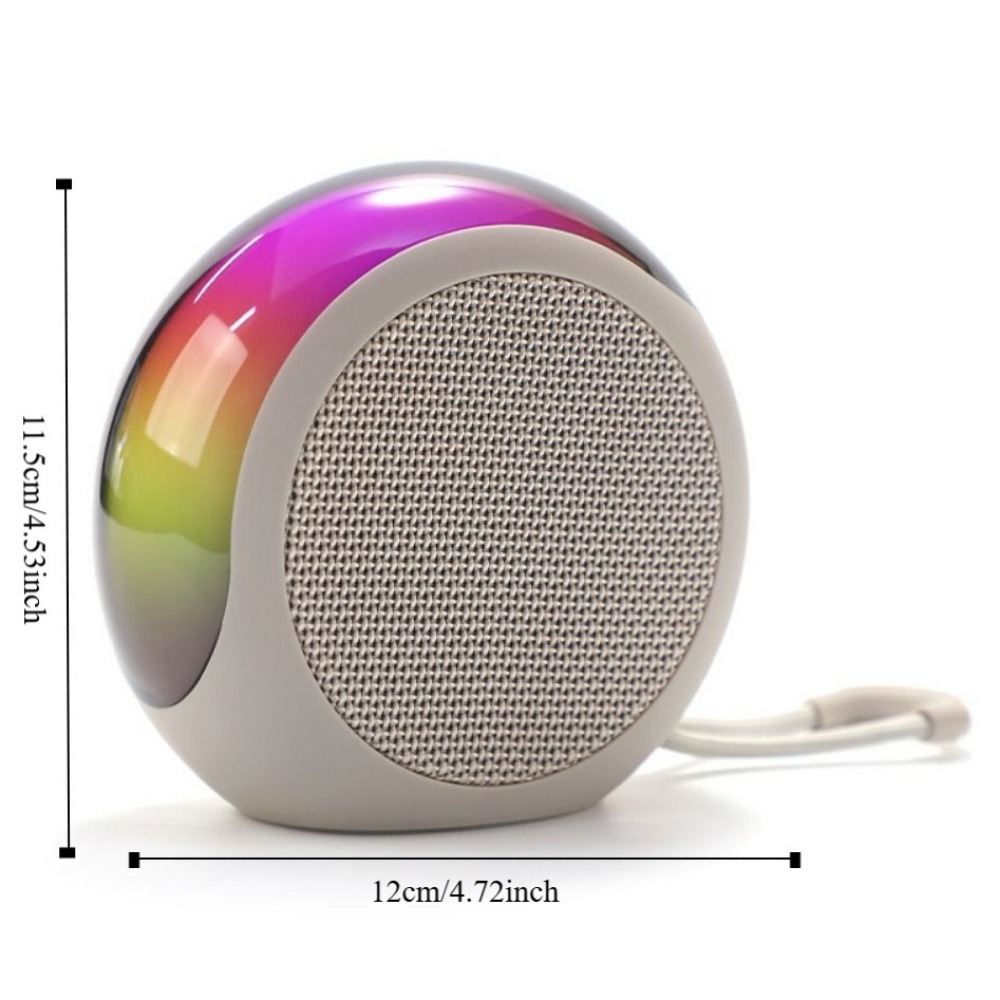 Mini Altavoz Bluetooth 2 en 1, caja de sonido inalámbrica magnética de alto sonido con iluminación RGB, Subwoofer portátil de para hombres y mujeres