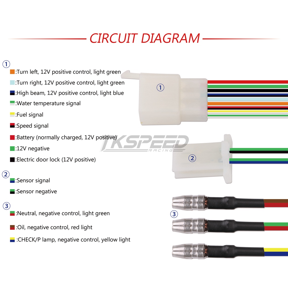 Motorrad LCD Tachometer Motorrad Digital Kilometerzähler Tachometer Tachometer passen Pro 2&4 Zylinder