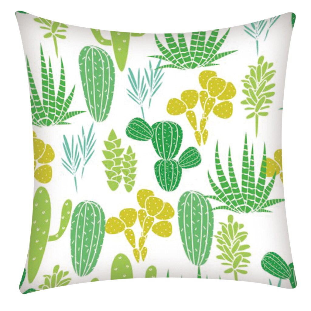 Cojín decorativo de estilo europeo para el hogar, funda de almohada para el sofá con flores rosas, estilo mediterráneo 1.588: B