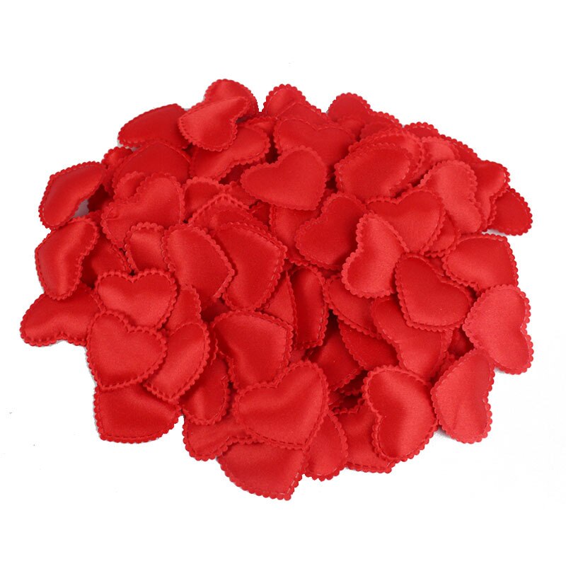 100pcs/bag 2cm Heart Shape Wedding Decorations Sponge Petals Wedding Room Valentine's Day Decoration