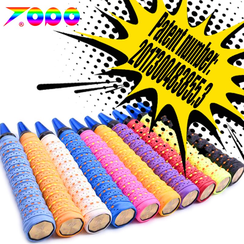 10pcs/lot PU-110 tacky feel EVA Wave grap Punched Overgrips/badminton racket/badminton racquet