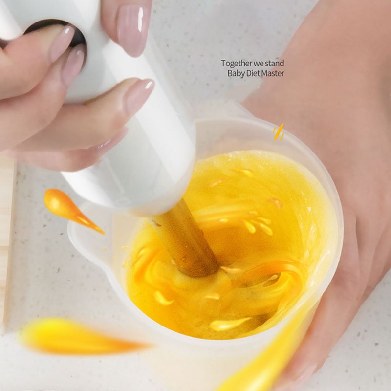 Juego de licuadora eléctrica de mano 4 en 1, batidor multifuncional, batidor de huevos, batidor de huevos, pies de mezcla, herramienta para hornear batida