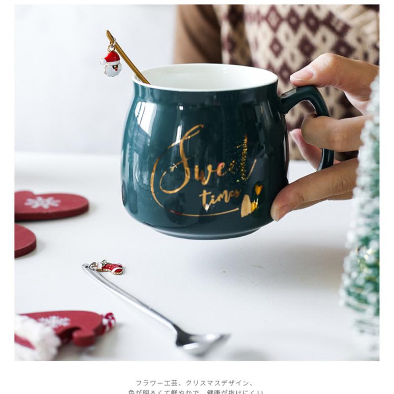 2 farben Edelstahl Kaffee Löffel Weihnachten Dekorative Geschirr Caps Besteck Halter Weihnachten Decor Tasche Tee Zubehör