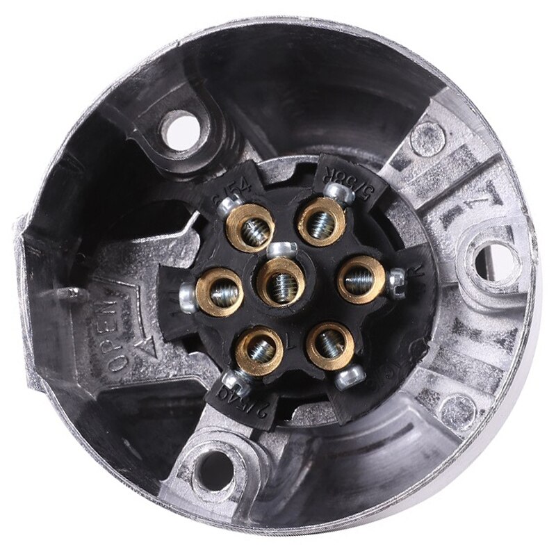Accessoires de remorque-prise de remorque à 7 broches 12V Rv prises attelage 7Pin connecteurs de remorque en métal