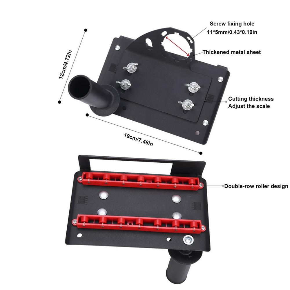 45 graden tegelafschuinen 45 graden hoeksnijmachine Tegelsnijder Gereedschap Haakse slijper Gereedschap 12 mm Verstelbaar bereik voor steen: Default Title