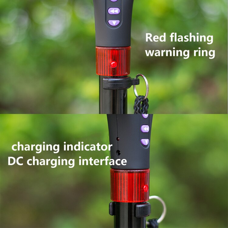 Intelligent electronic walking stick walker aluminum alloy T straight handle with light telescopic anti-skid cane