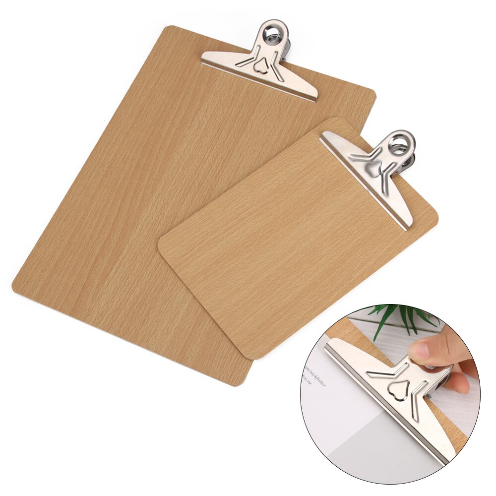 Metal dorado hoja de escritura menú archivador con Clip carpeta de almacenamiento para oficina restaurante Hotel hogar material de papelería de oficina comercial