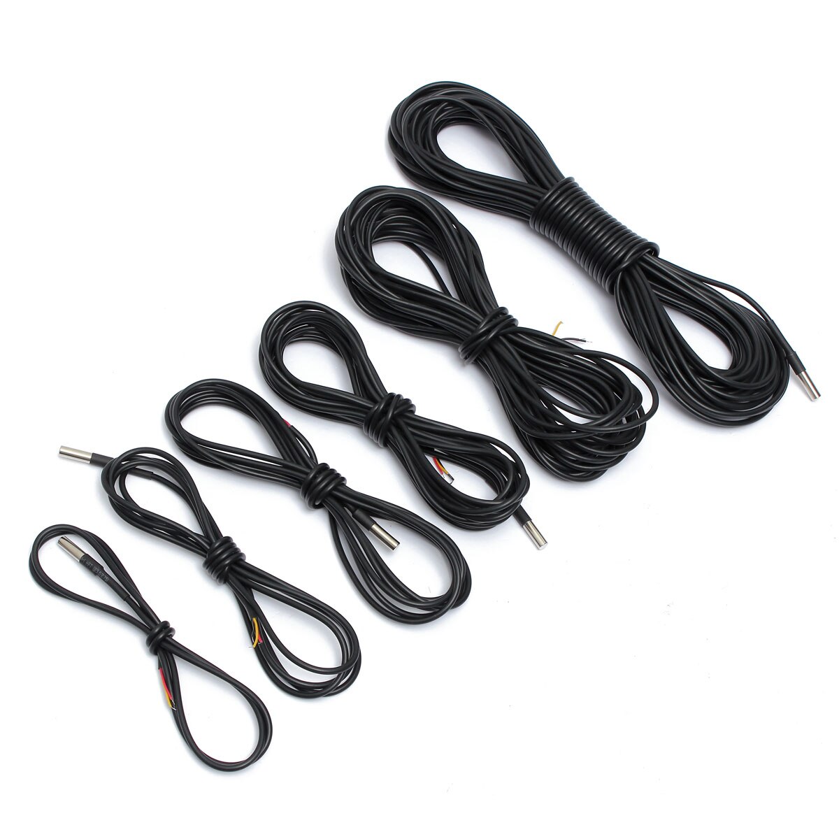 Autoleader 1-15M Water Temperature Temp Sensor Thermal Probe Thermometer DS18B20 3 wires