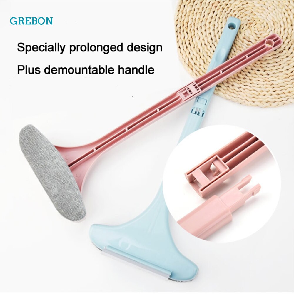 Double Side Glass Cleaner Multipurpose Window Glass Cleaning Brush Dust Cleaner Brush For Washing Window Glass Wiper Household