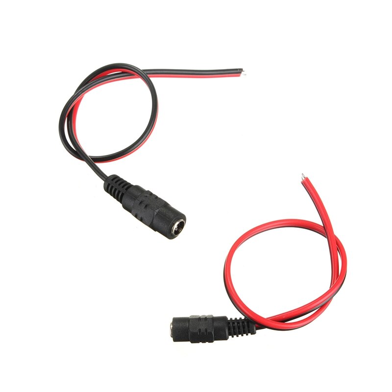 20 Pair 5.5 X 2.1Mm Female & Male DC Power Jack Plug CCTV Camera Power Connection Line