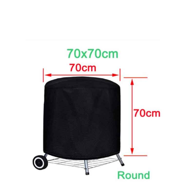 Draagbare Waterdichte Bbq Grill Barbeque Cover Outdoor Regen Voor Gas Houtskool Elektrische Barbeque Cover Home Keuken Benodigdheden: 70x70cm