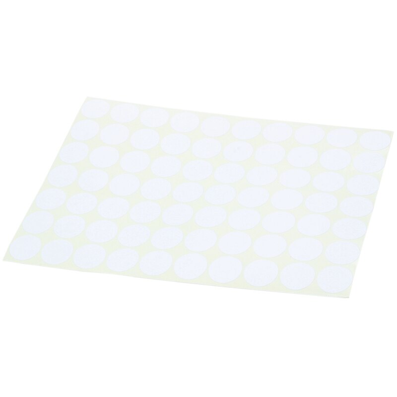 75Pcs 19Mm Circles Round Code Stickers Self Adhesive Sticky Labels White