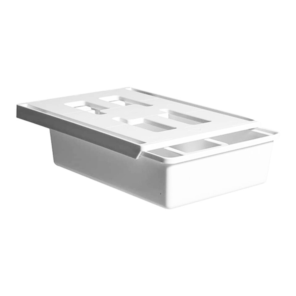 Punch-free Hidden Under Table Floder Desk Stationery Storage Box Drawer Holder: M