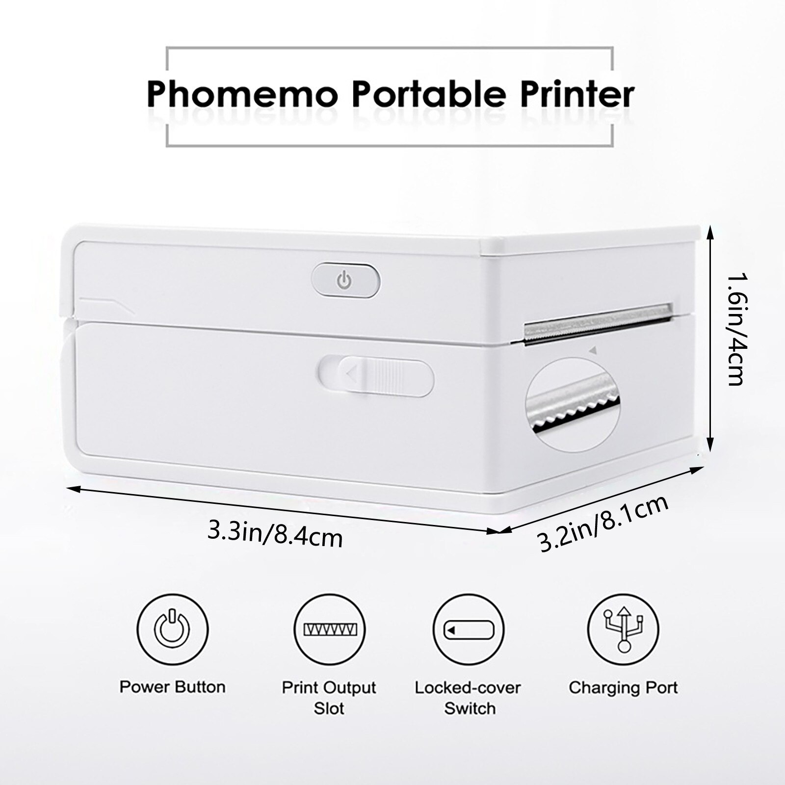 Photobooth Props Pocket Mobile Phone Photo Printer Mini Thermal Home Photo Printer Graduation Party Decoration Props