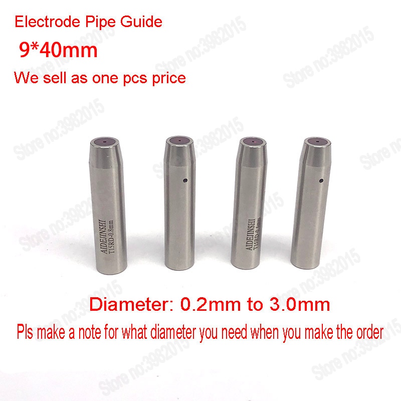 Ceramic Drill Electrode Pipe Guide 9*40mm Length Diameter 0.30mm to 3.0mm for WEDM Jinma Drilling Machine