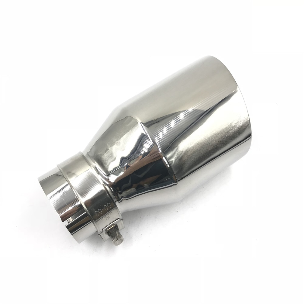 oben schräg schneiden Universal- Spitze Auto Auto Auspuff Tipp 304 Edelstahl Chrom Rohr