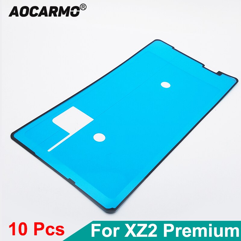 Aocarmo 10Pcs/Lot For SONY Xperia XZ2 Premium H8166 XZ2P Plus Front LCD Display Screen Waterproof Adhesive Frame Sticker Glue