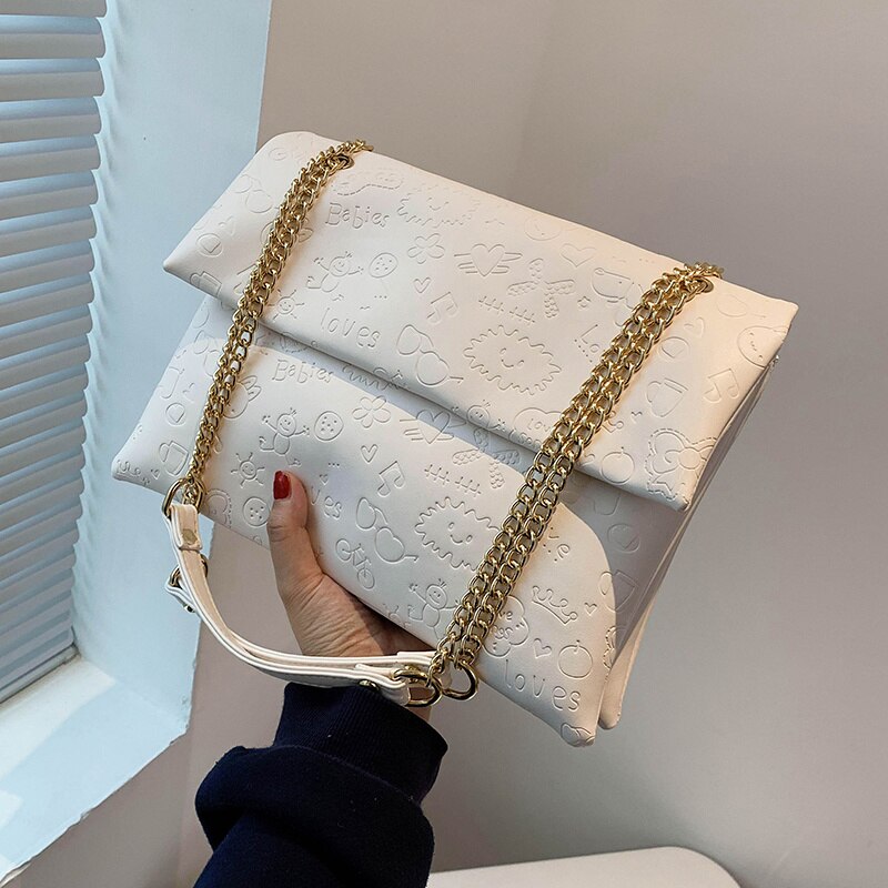 Geräumige tasche, trendige sommer-schultertasche, damentasche, super angesagte achseltasche