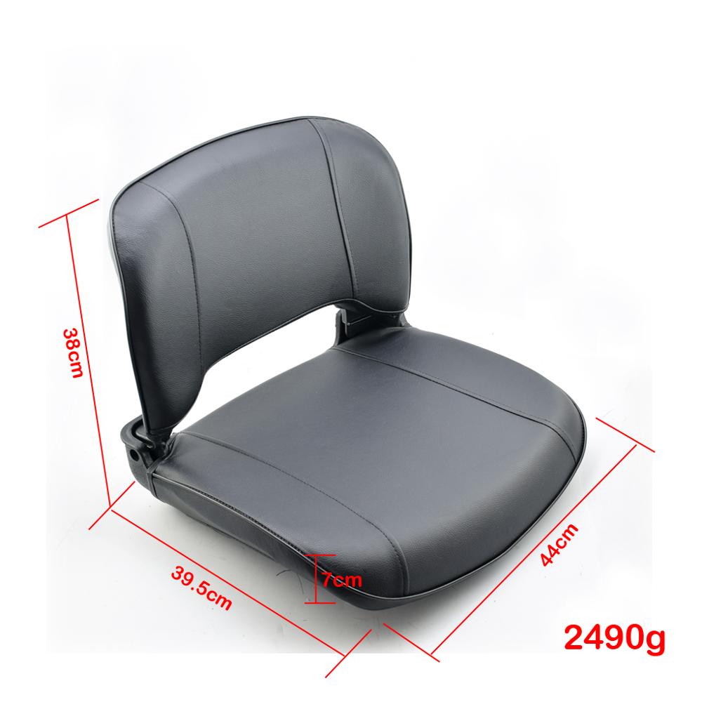 Square PU leather high density foam Comfortable Folding Seat for Outboard Buggy Drift Trike Go Kart Car Saddle M size