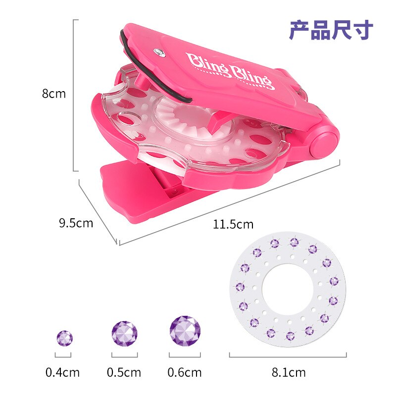 Blingers 180 Gems Machine Deluxe Set Meisjes Speelgoed Spelen Jewel Refill Diy Hair Styling Tool Diamant Stickers Verjaardag Cadeaus Voor kids