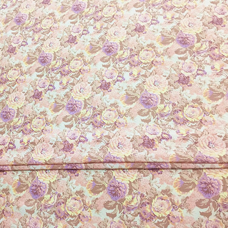 Floral print silk fabric natural mulberry silk fabric 140cm width 16momme,SCDC1277