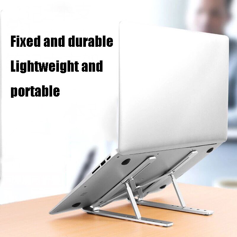 Laptop bracket aluminum alloy computer desktop lift bracket to increase heat dissipation folding portable storage laptop bracket