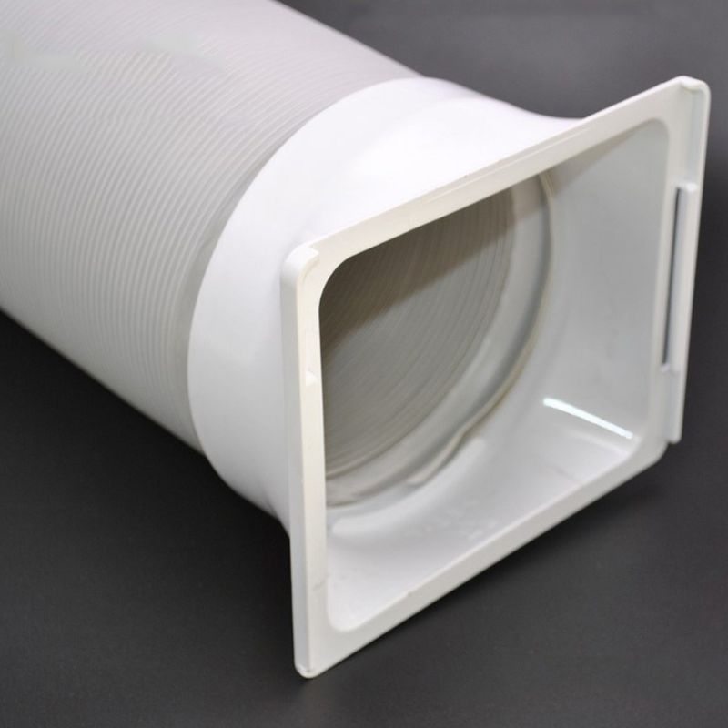 15cm Square Portable Air Conditioning Body Exhaust Duct Interface Pipe Connector Conditioner Parts Easy Install