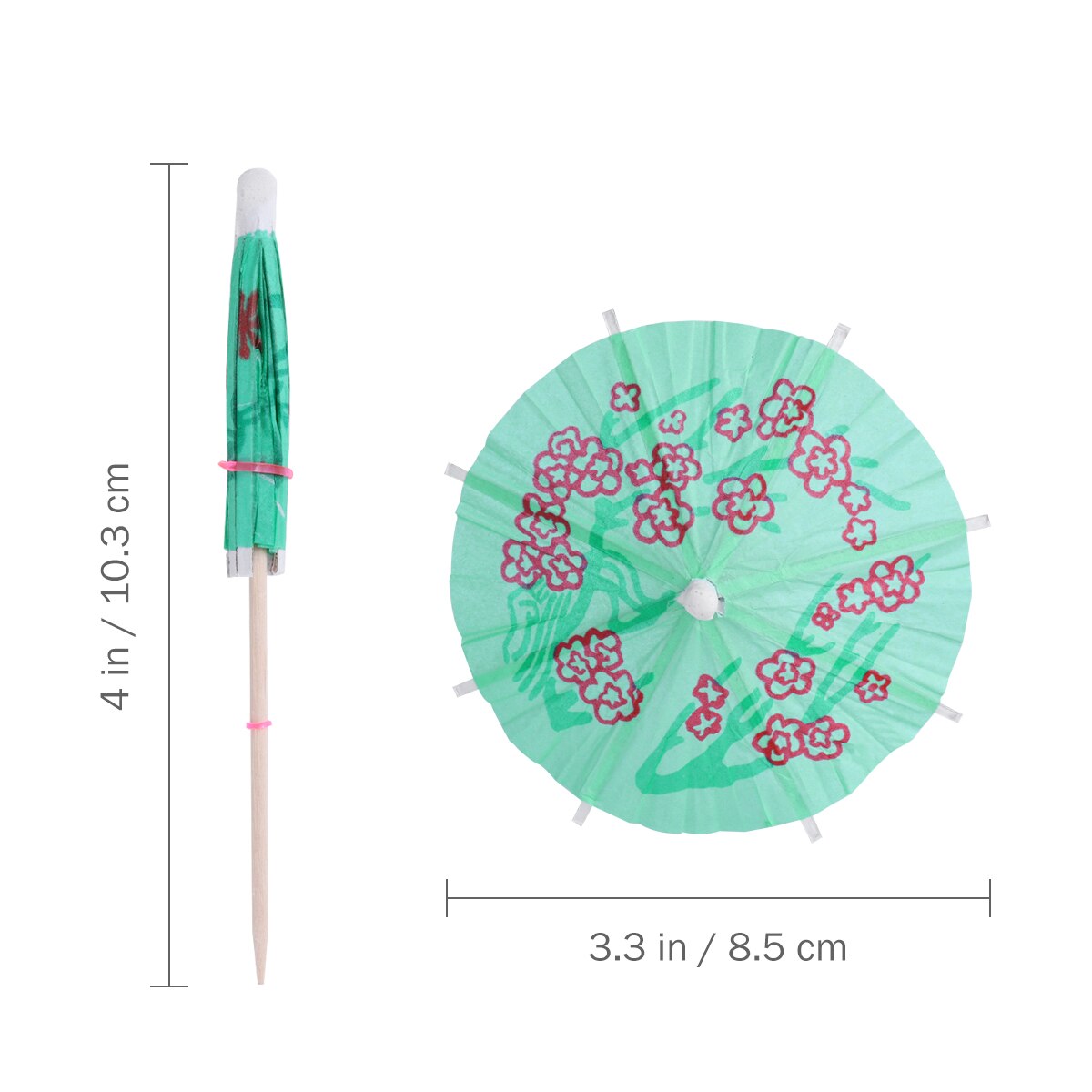 144 Pcs Cocktail Umbrellas Mini Drink Umbrellas Cocktail Parasol Drink Umbrellas Paper Parasol Picks for Drinks Hawaiian Party