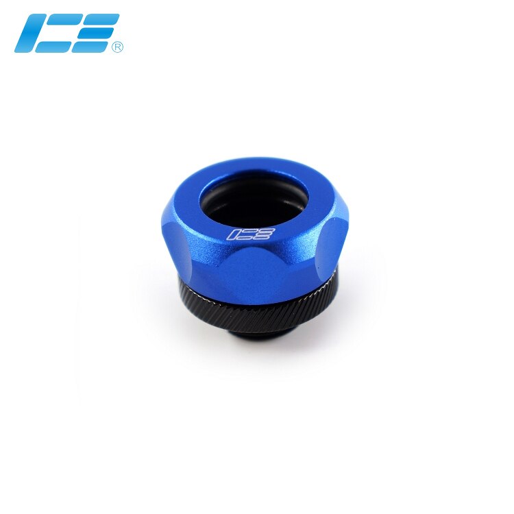 8 stk icemancooler 10 x 14mm petg badekar fittings  g1/4 od14mm stift rør hånd kompression stik sort, hvid, rød, blå cp 25 x 20mm