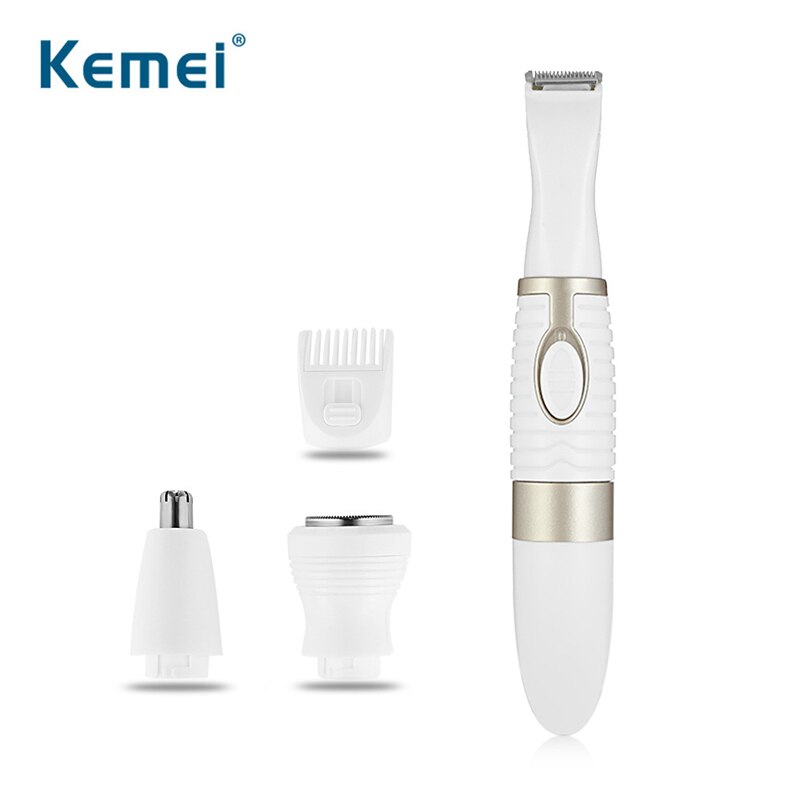 3 en 1 depiladora eléctrica mujer de batería de la máquina de precisión Depilador para cara cabello cejas Trimmer herramientas de cuidado Personal 42D