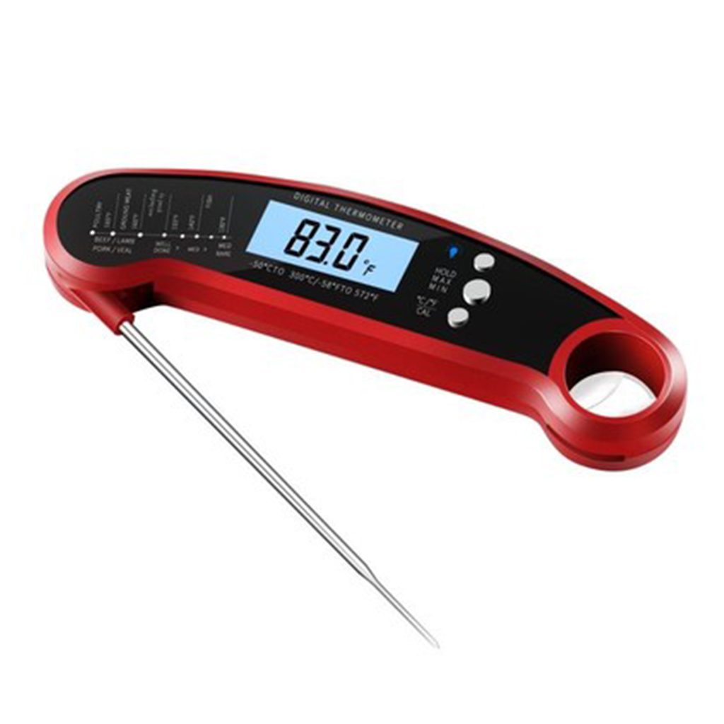 BBQ Thermometer Voedsel Digitale voor Barbecue met Lange Probe Vlees Waterdicht Onmiddellijke Lezen Kalibratie Backlight Thermometers