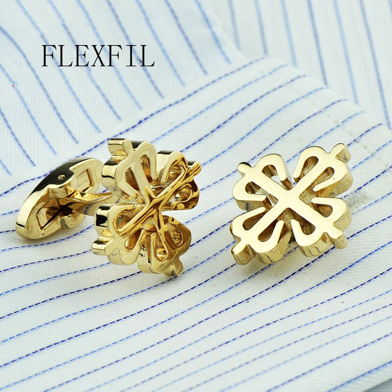 Luxury shirt cufflink for mens Brand cuff button cuff link Gold gemelos abotoaduras Jewelry