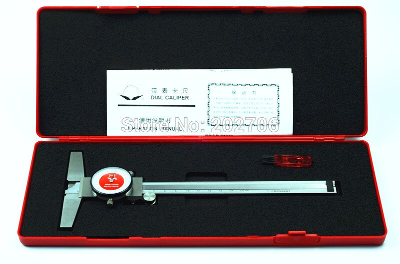 0-150mm Dial Depth Gauge depth vernier caliper with dial 6inch