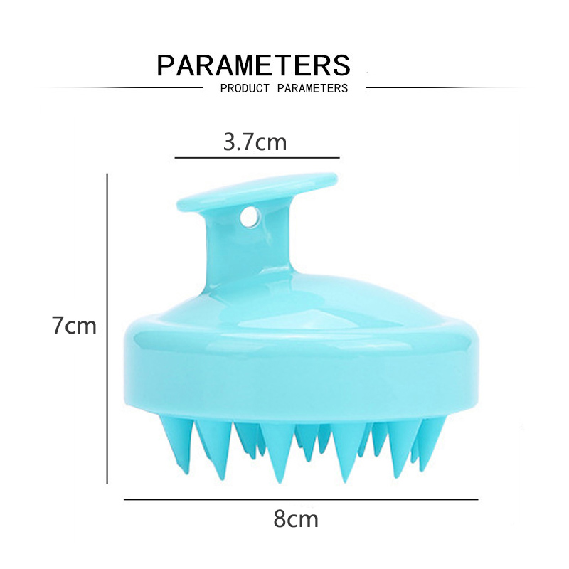 Strumento per il massaggio della testa spazzola per il massaggio del cuoio capelluto dei capelli in silicone pettine per il lavaggio dei capelli spazzola per manico magico spazzola per massaggio termale