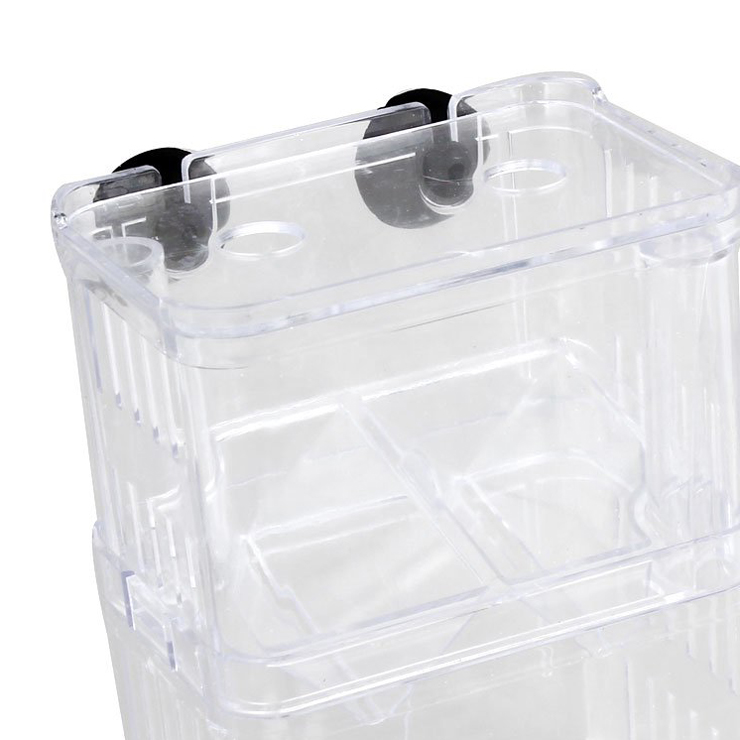 Clear Plastic Aquarium Fish Breeding Box Incubator Isolation