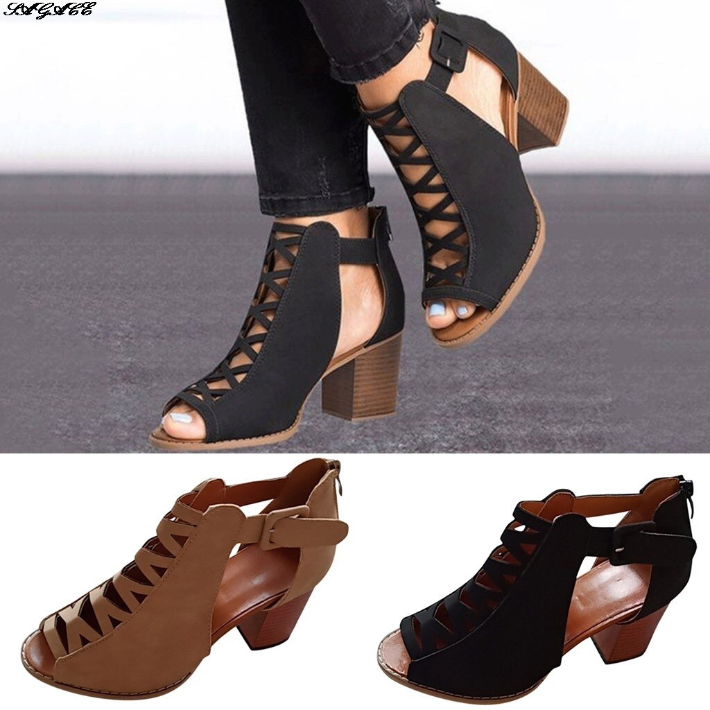 SAGSCE – sandales à talons hauts pour femmes, chaussures à la , respirantes, antidérapantes, décontractées, pour l'extérieur, pour la plage, nouveauté