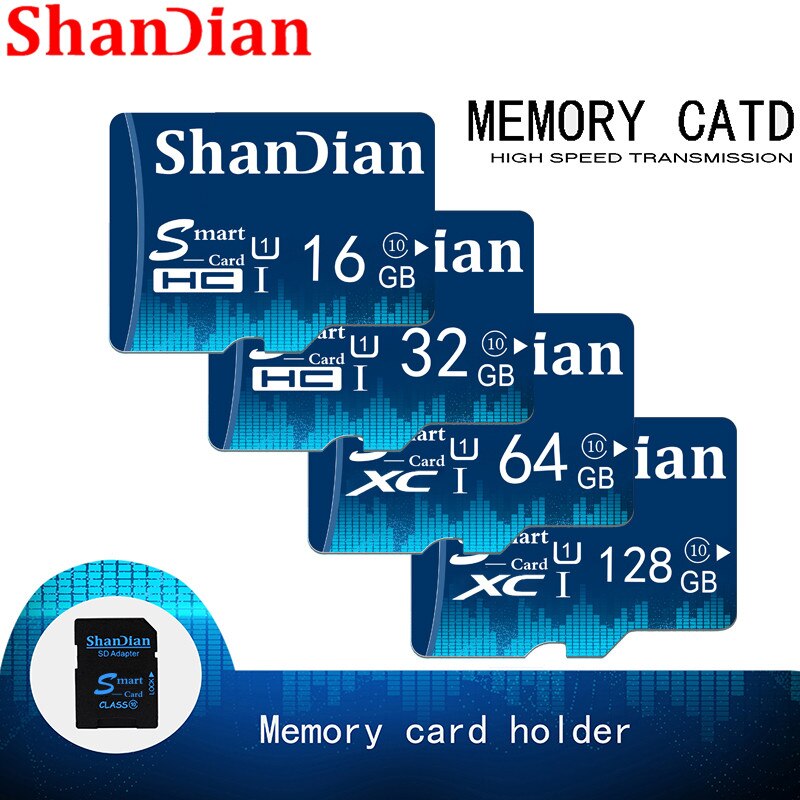 SHANDIAN Smart SD card 8gb 16gb TF Card Class 6 High Speed Mini Memory Card 32gb Smart sd Card Real Capacity